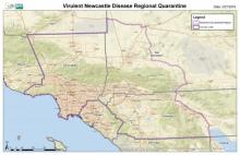 map of quarantine area